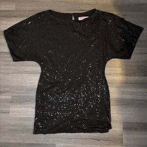 Black Sequin Top